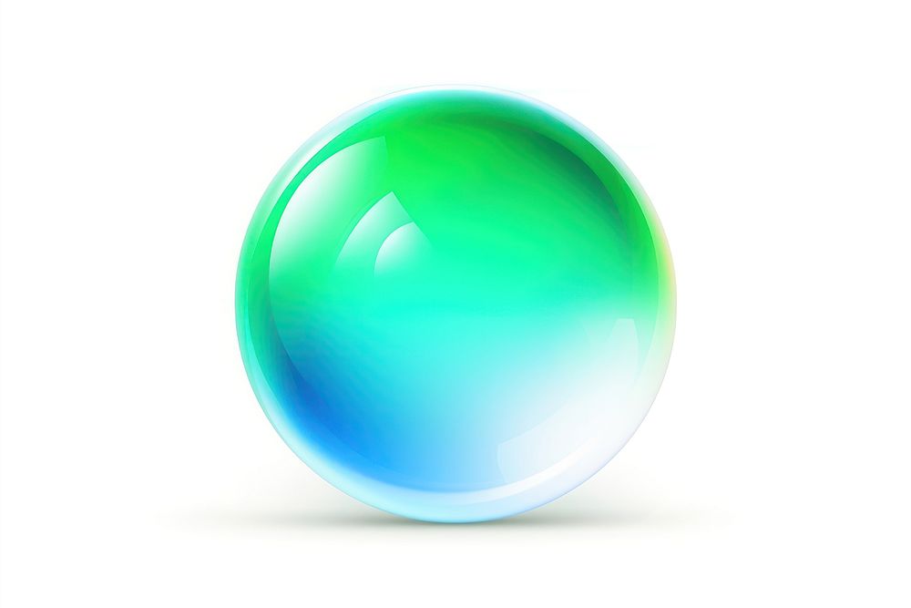 Abstract blurry Gradient Energy bubble sphere green blue. AI generated Image by rawpixel.