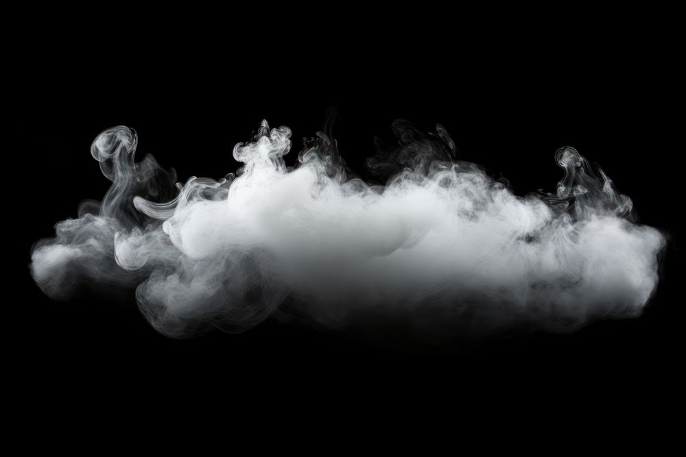 White Fog smoke black black background. AI generated Image by rawpixel.