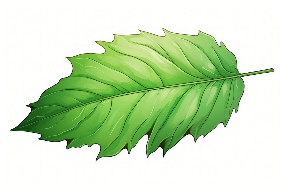 Leaf plant tree white background. AI generated Image by rawpixel.