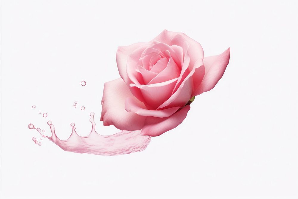 Petal rose falling flower. AI generated Image by rawpixel.
