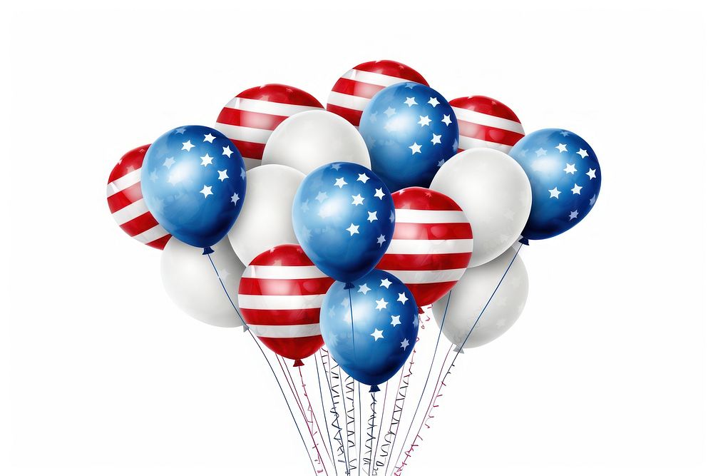 Balloon celebration red independence. AI generated Image by rawpixel.