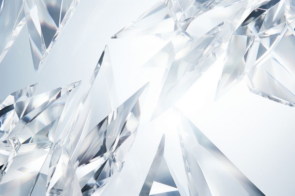 Minimalist abstract reflecting clear crystal shards backgrounds accessories accessory. AI generated Image by rawpixel.