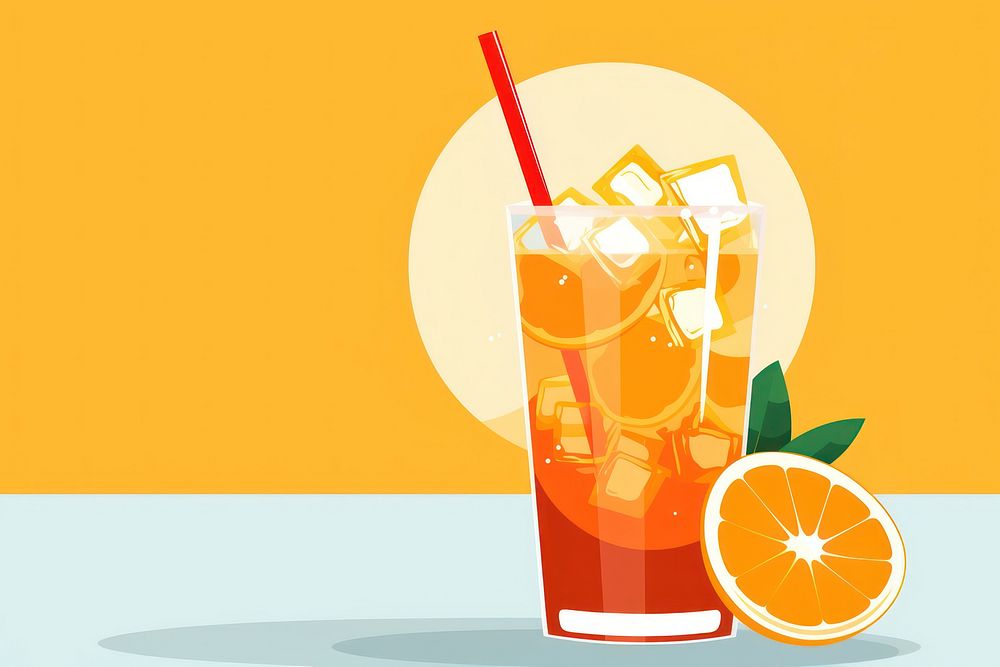 Orange drink cocktail juice refreshment. 