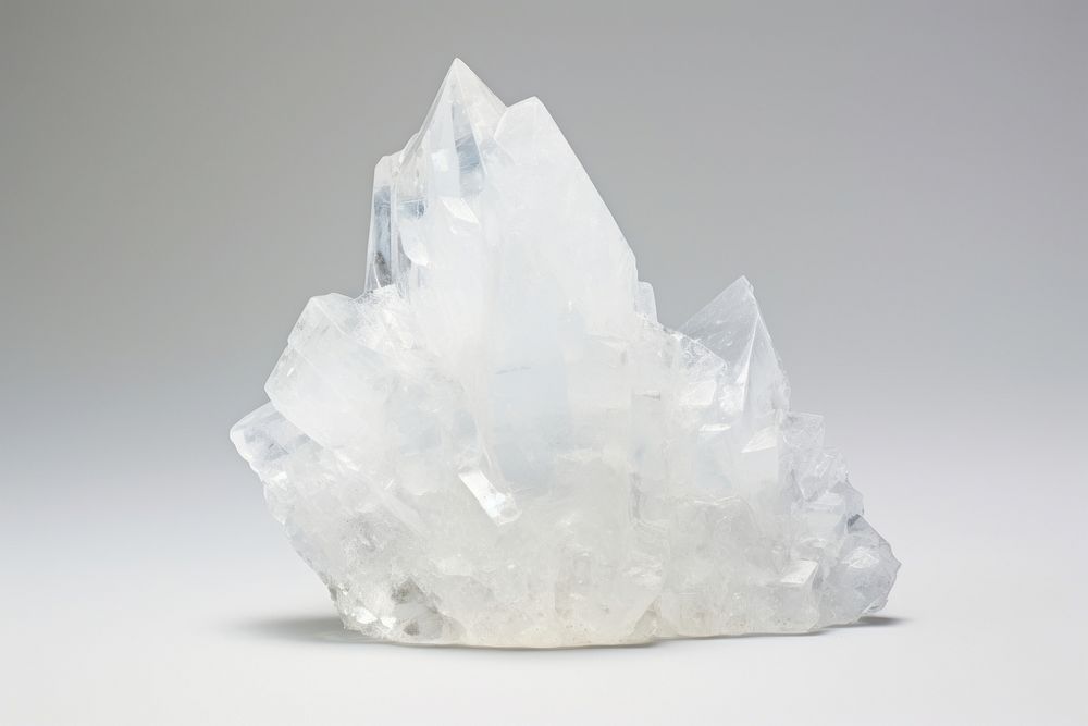 Crystal ice mineral quartz white. AI generated Image by rawpixel.