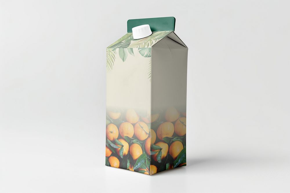 Juice carton, drink packaging design