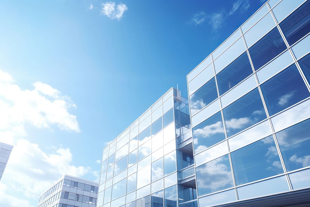 Office building sky architecture backgrounds. 