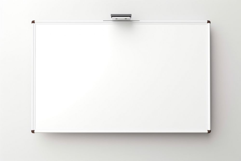 Whiteboard white background rectangle absence. 