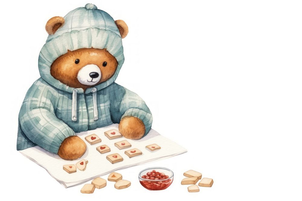 Cartoon food bear toy. AI generated Image by rawpixel.