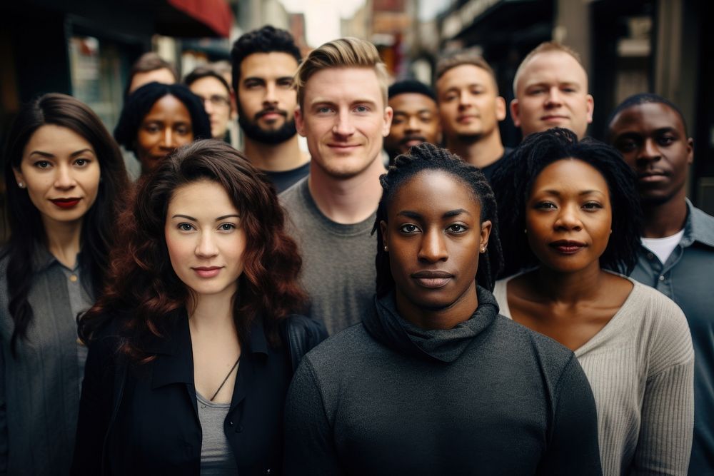 Diversity portrait standing people. AI generated Image by rawpixel.
