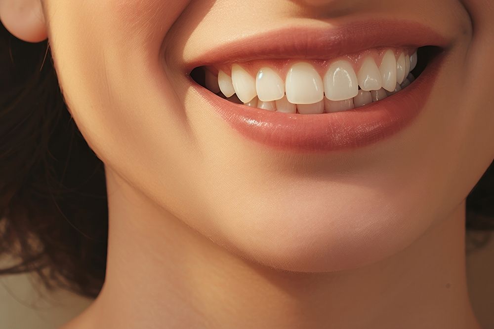 Smiling teeth person adult smile. AI generated Image by rawpixel.