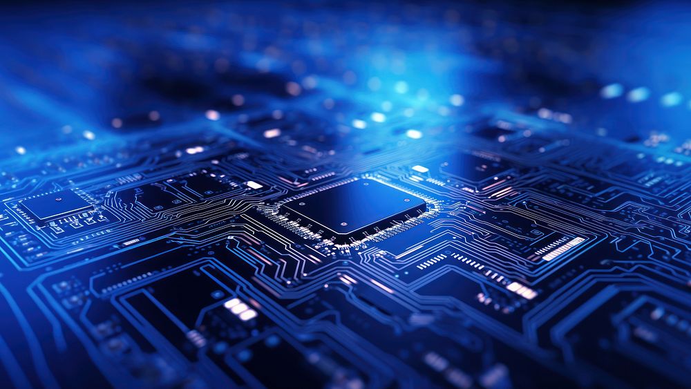 Backgrounds technology abstract motherboard. AI generated Image by rawpixel.