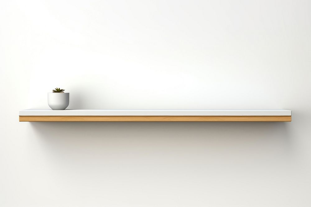 Shelf white background architecture simplicity. AI generated Image by rawpixel.