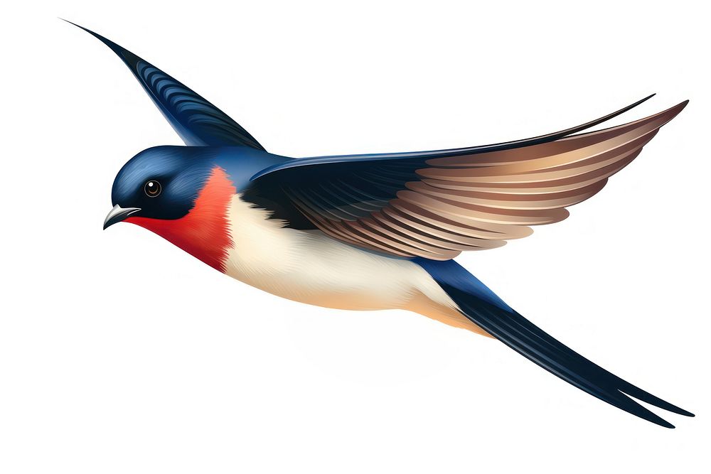 Swallow animal bird beak. AI generated Image by rawpixel.