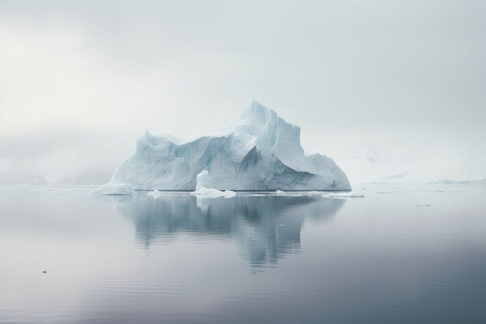 Arctic scene outdoors iceberg nature. AI generated Image by rawpixel.