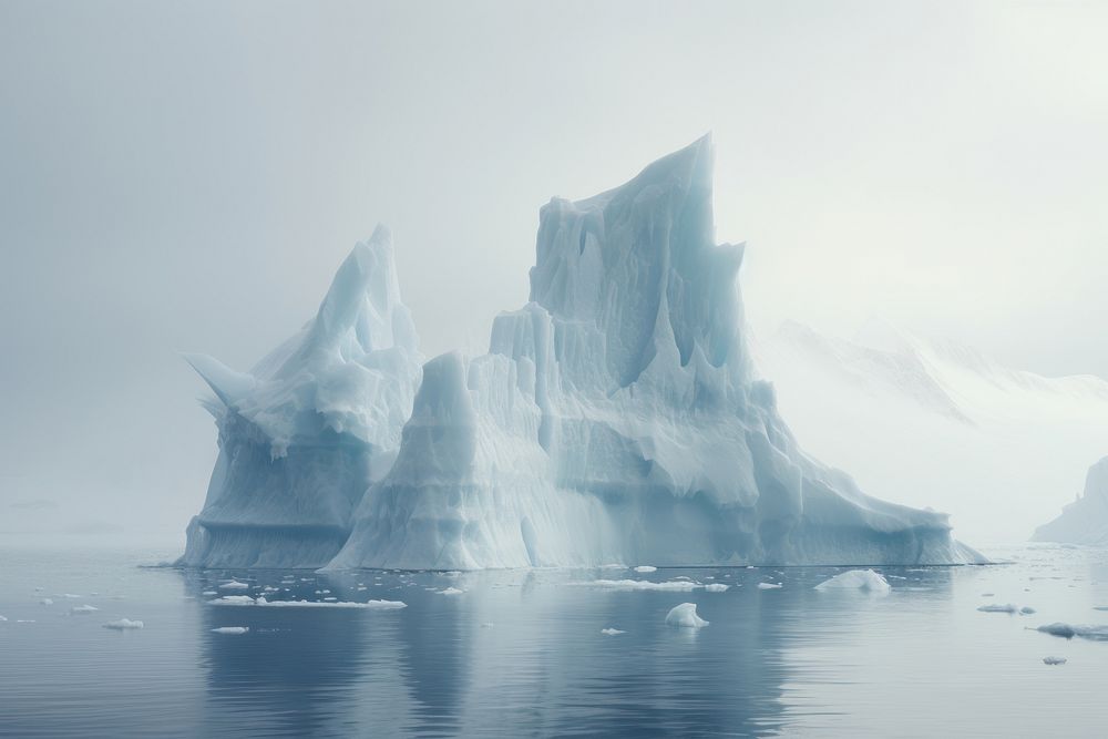 Arctic scene outdoors iceberg nature. AI generated Image by rawpixel.
