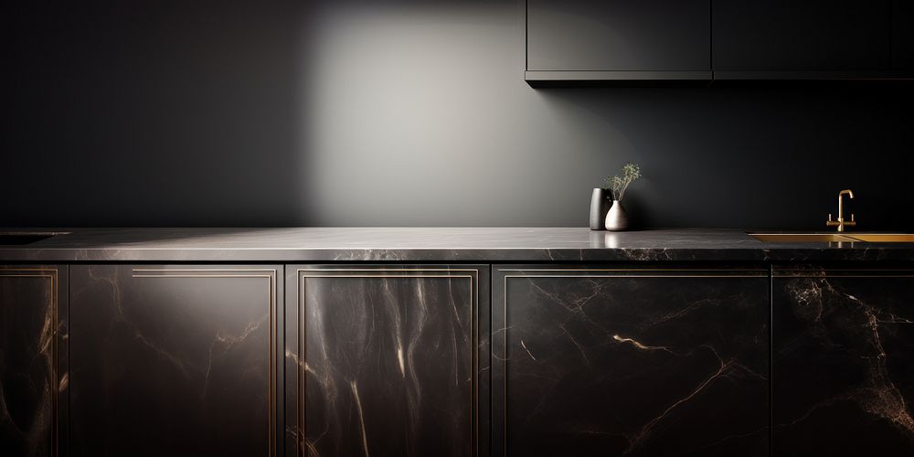 Furniture kitchen black sink. AI generated Image by rawpixel.