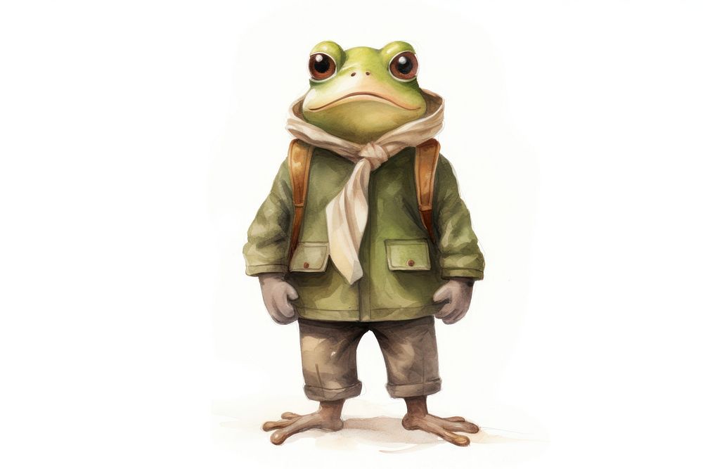 Frog amphibian animal human. AI generated Image by rawpixel.