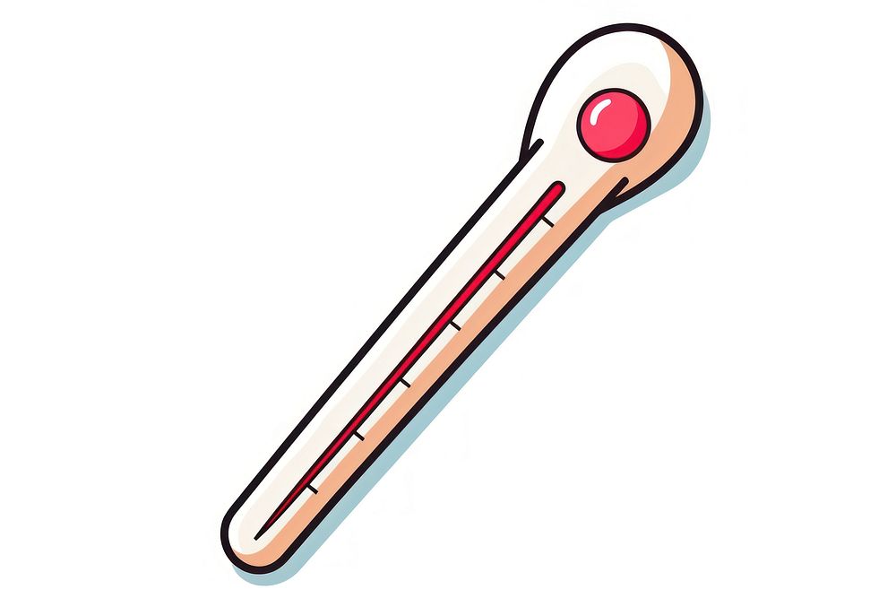 Thermometer white background accuracy research. AI generated Image by rawpixel.