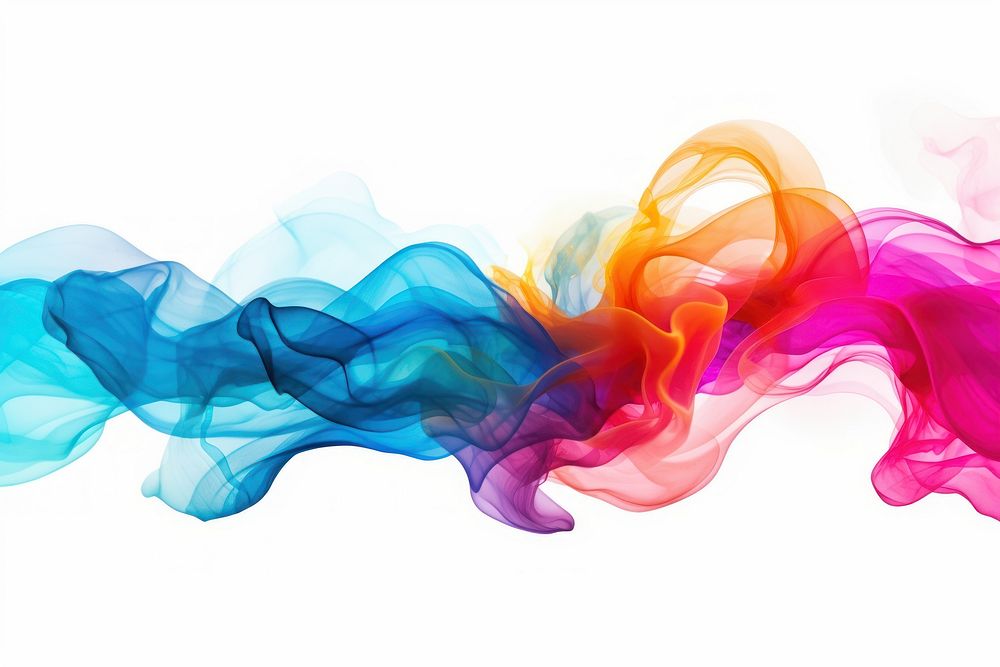 Colourful smoke backgrounds white background lightweight. AI generated Image by rawpixel.
