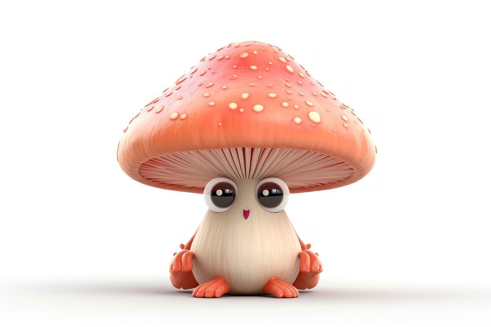 Mushroom monster fungus plant cute. AI generated Image by rawpixel.