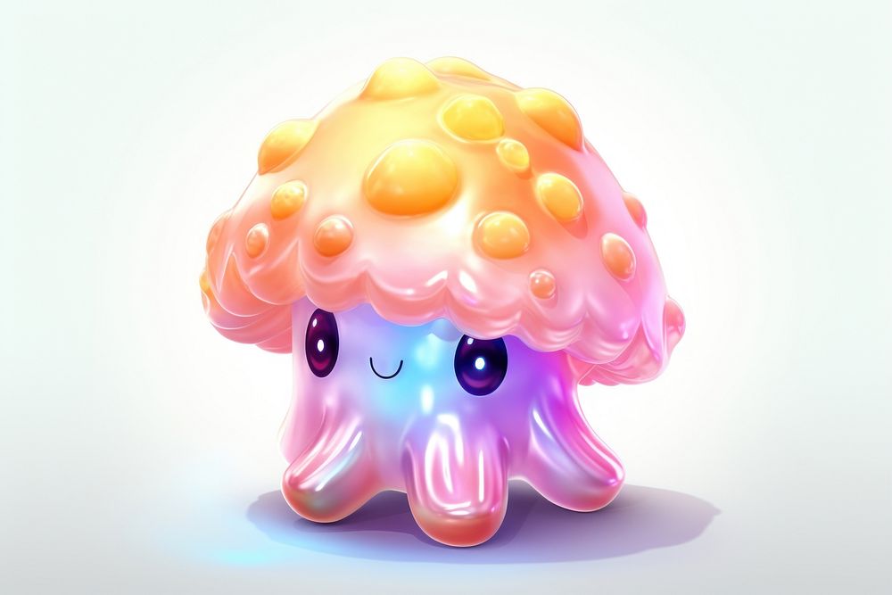 Mushroom monster food jellyfish octopus. AI generated Image by rawpixel.