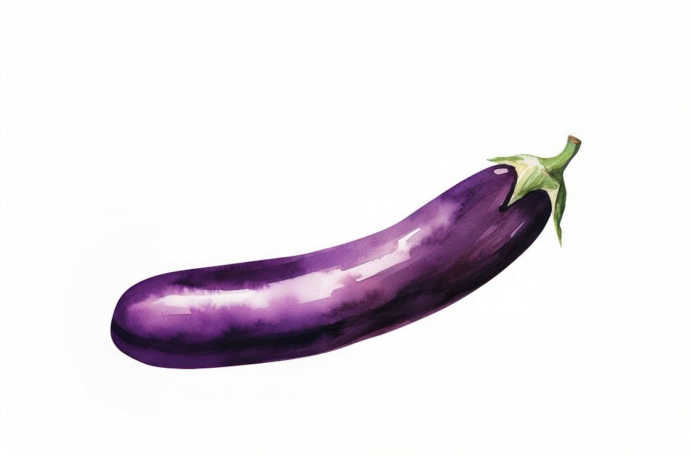Cute a brinjal vegetable eggplant food. AI generated Image by rawpixel.