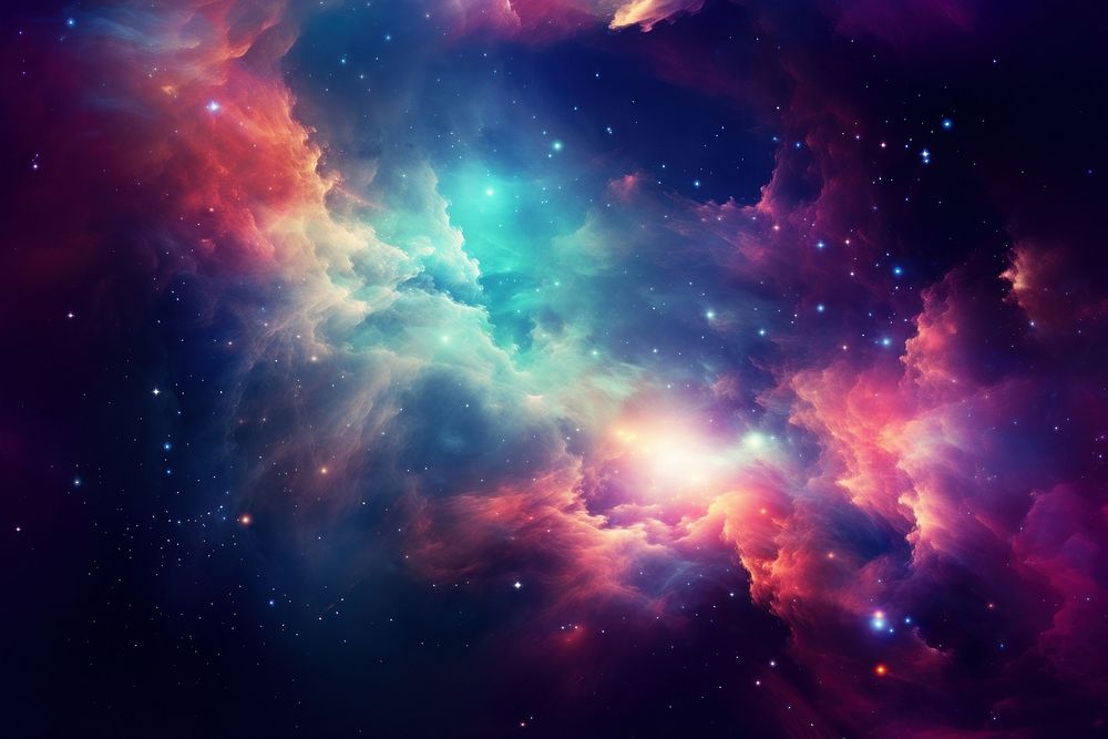Colorful cosmo cloud light galaxy background backgrounds astronomy abstract. AI generated Image by rawpixel.