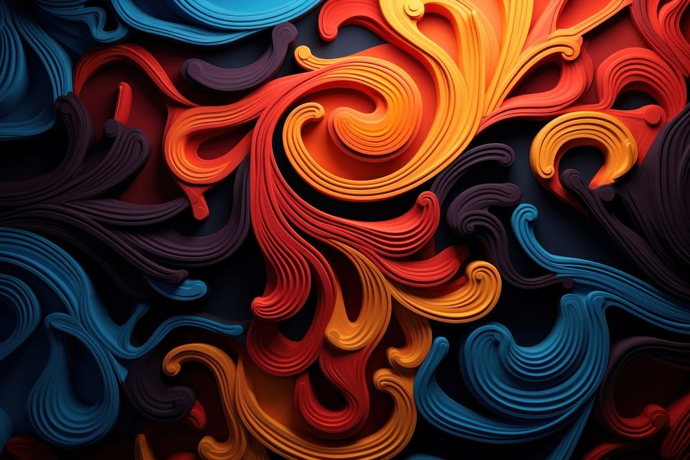 Art backgrounds pattern swirl. AI generated Image by rawpixel.