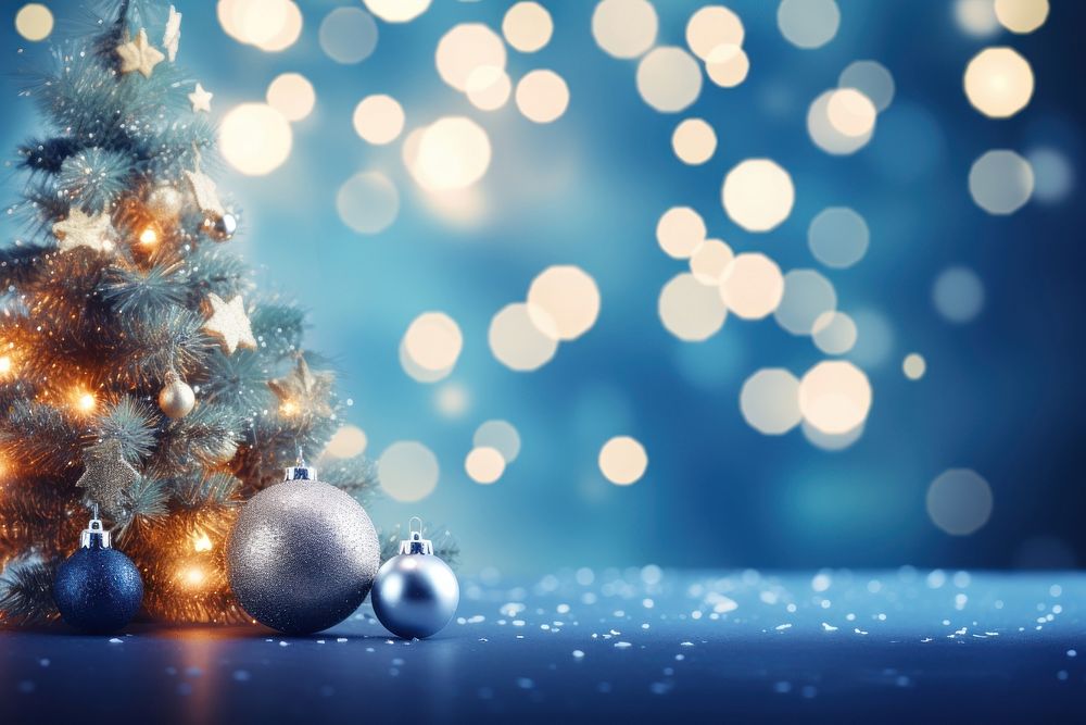 Christmas backgrounds shiny light. AI generated Image by rawpixel.