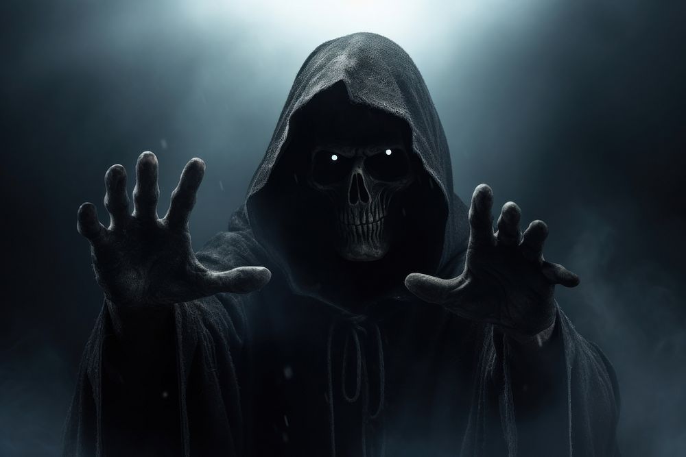 A skull grim reaper reaching | Free Photo - rawpixel