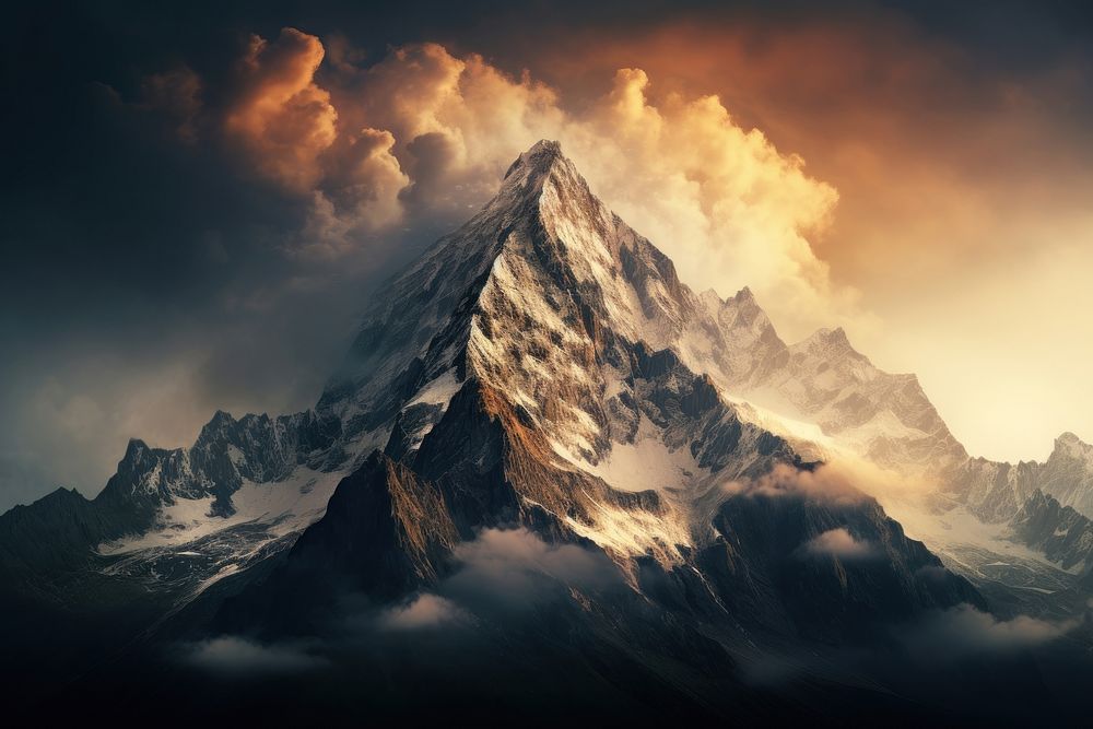 Mount olympus landscape mountain outdoors. AI generated Image by rawpixel.