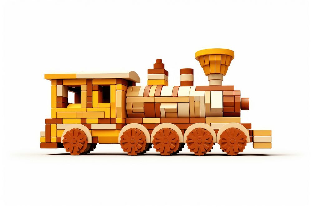 Wooden train locomotive vehicle toy. AI generated Image by rawpixel.