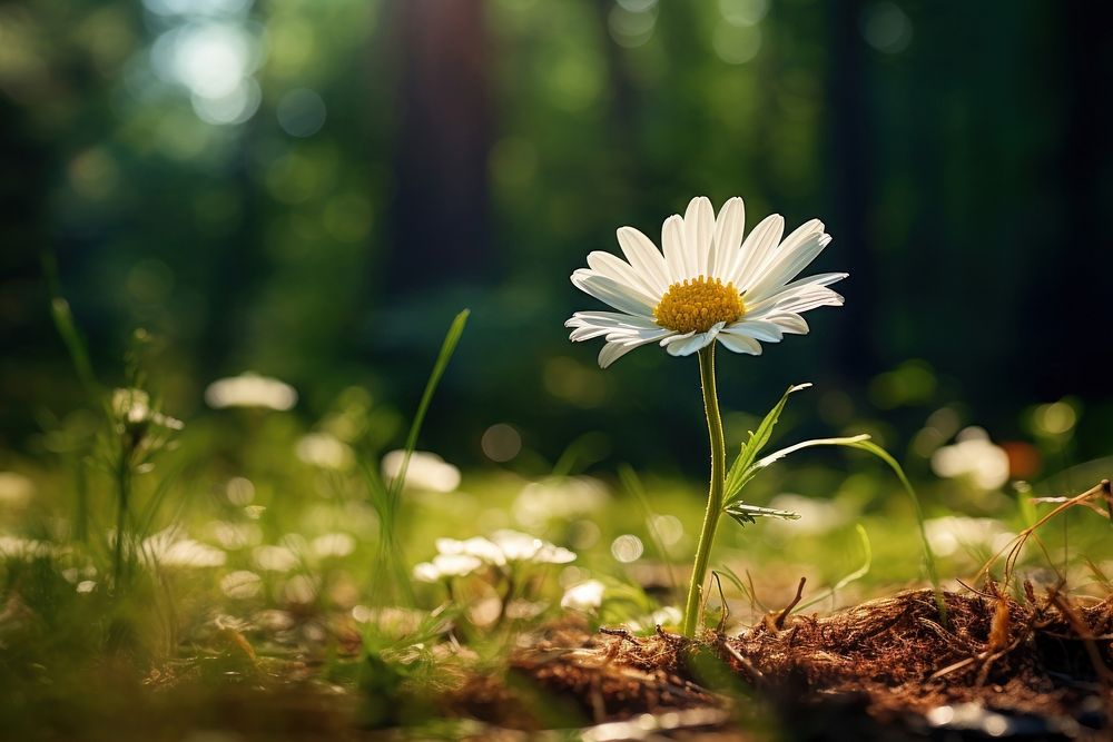Nature daisy outdoors blossom. AI generated Image by rawpixel.