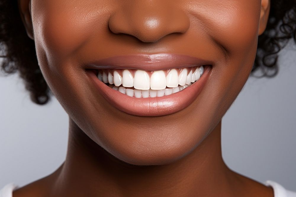 Woman smiling teeth smile skin. AI generated Image by rawpixel.
