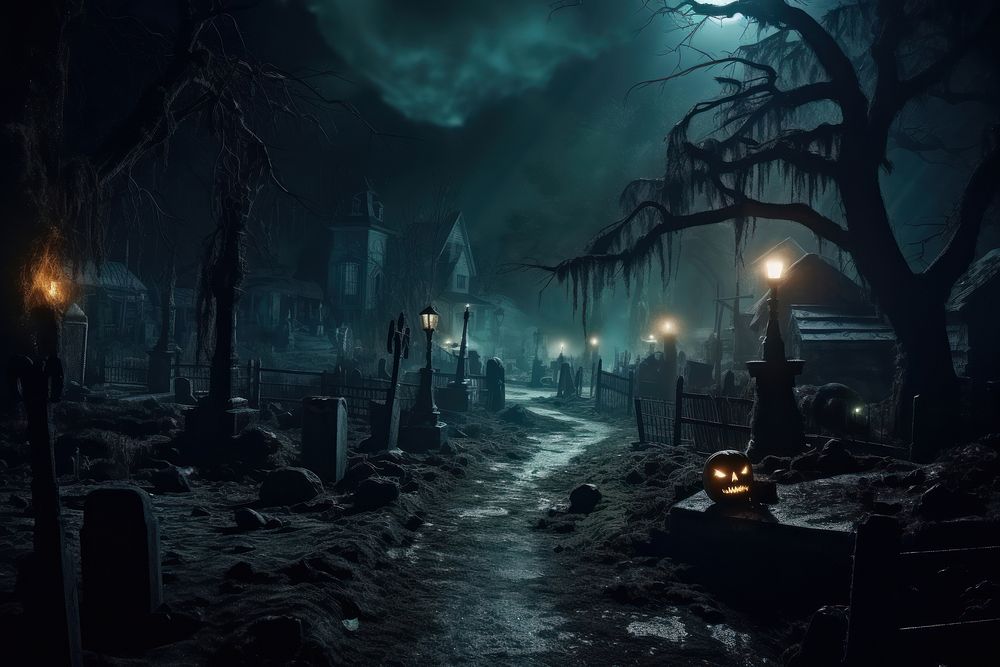 Horror cemetery halloween outdoors horror. 
