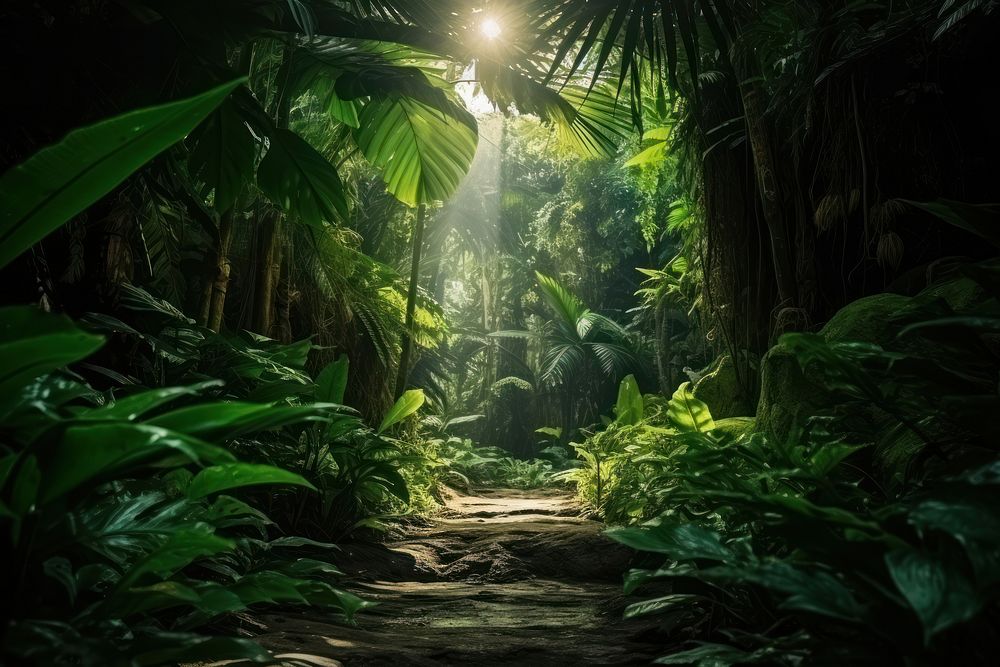 Jungle plant vegetation outdoors. AI generated Image by rawpixel.