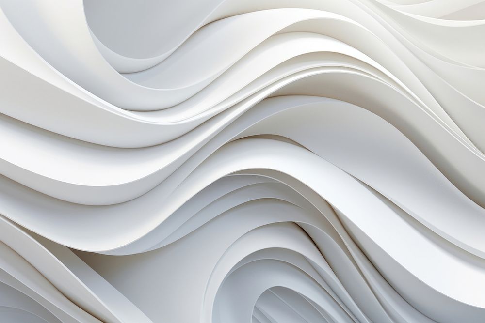 White swirl paper art. AI generated Image by rawpixel.