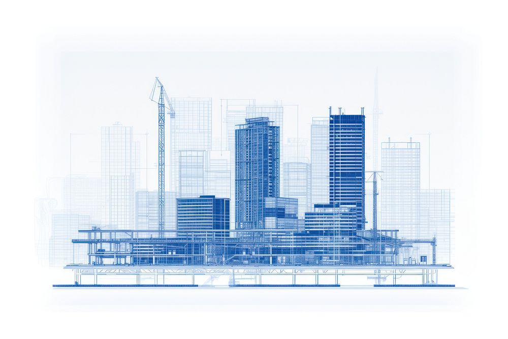 Building architecture skyscraper diagram. AI generated Image by rawpixel.