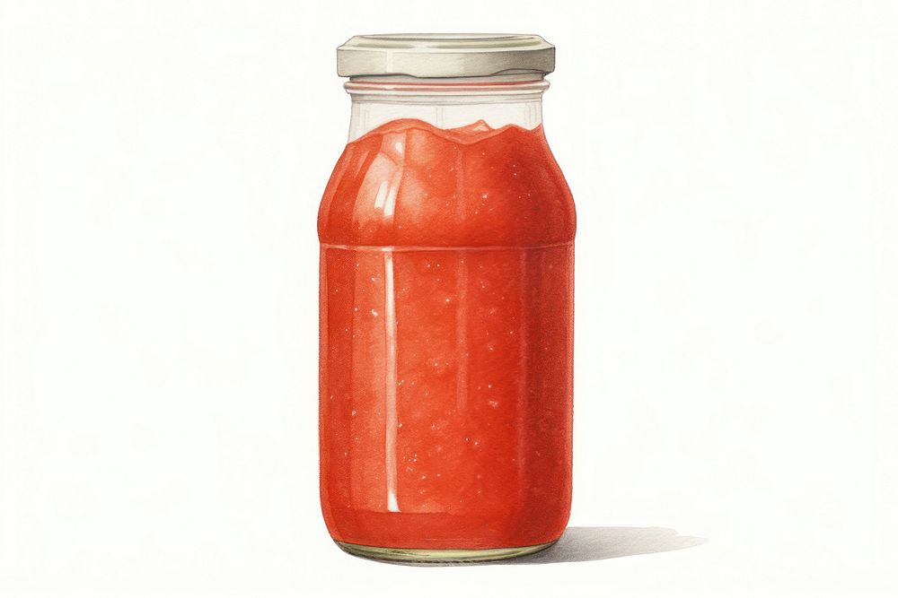 Tomato sauce food red white background. AI generated Image by rawpixel.