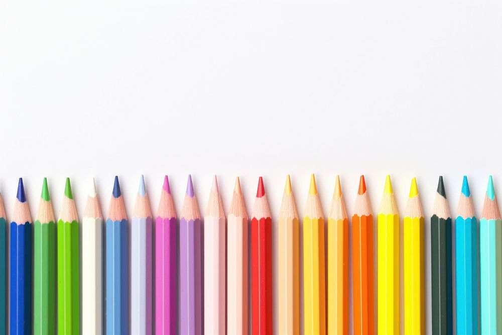 Colored pencil backgrounds order arrangement. AI generated Image by rawpixel.