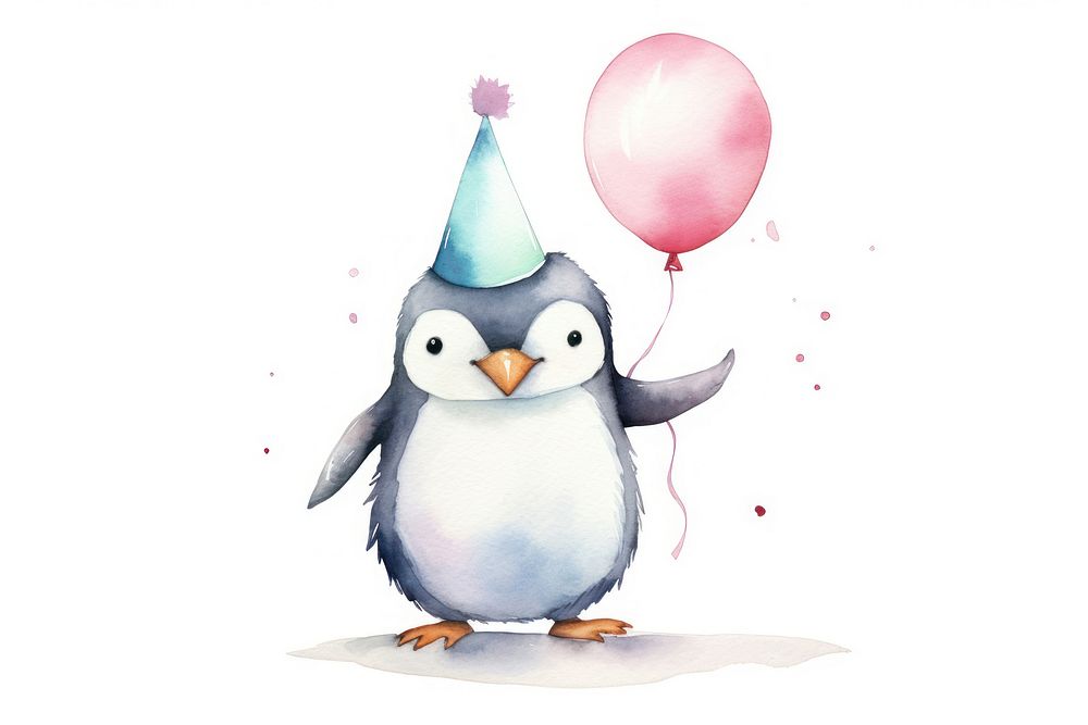 Penguin balloon animal party. AI generated Image by rawpixel.
