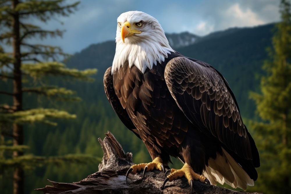 Eagle portrait animal beak. AI generated Image by rawpixel.