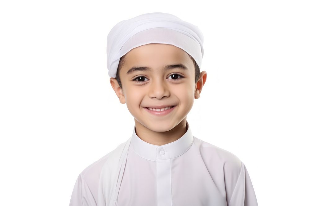 Boy smiling portrait smile white background. AI generated Image by rawpixel.