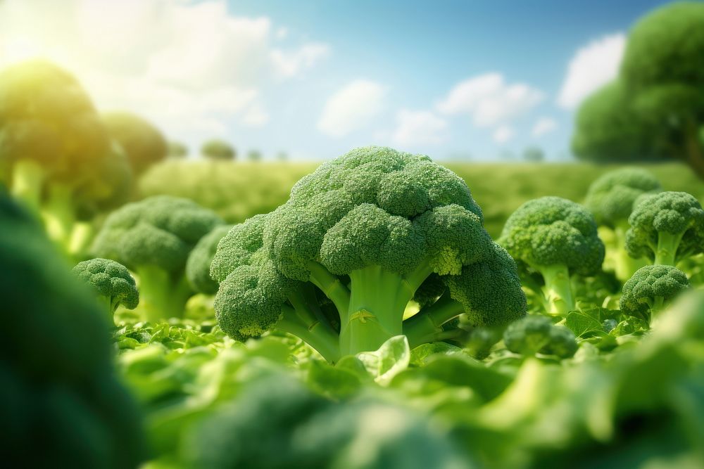 Broccoli food menu vegetable plant cauliflower. AI generated Image by rawpixel.