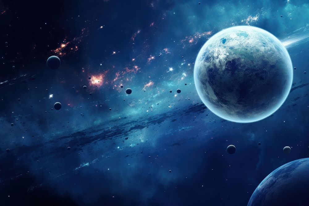 Planet astronomy universe outdoors. AI generated Image by rawpixel.