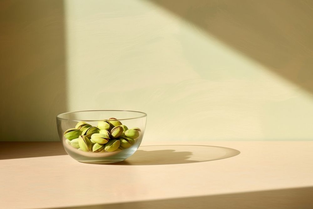 Glass bowl food nut freshness. AI generated Image by rawpixel.