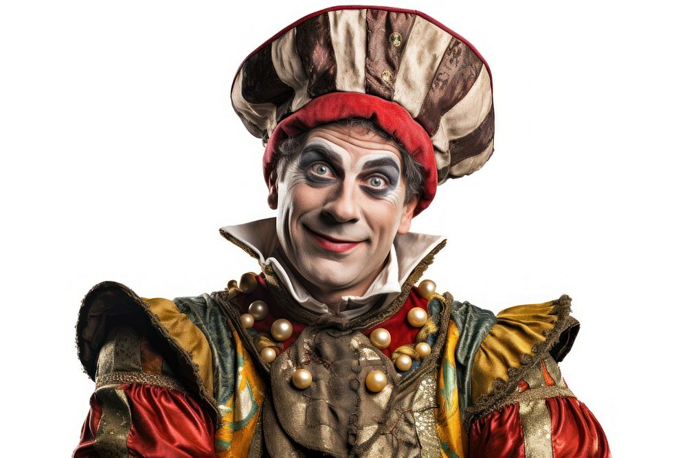 Court jester portrait photography carnival. AI generated Image by rawpixel.