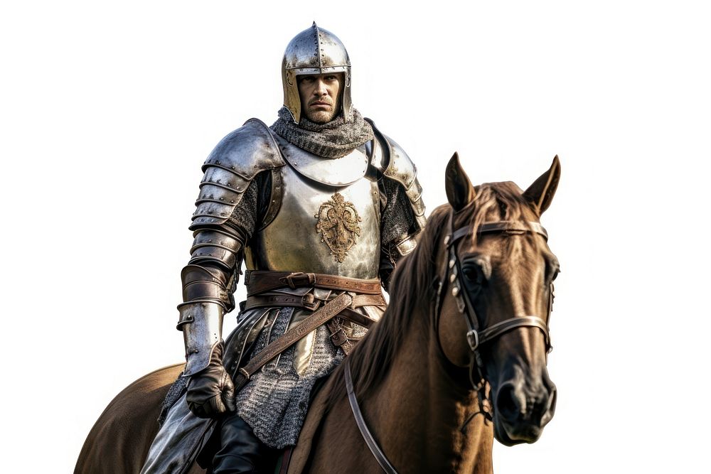 Knight horse medieval animal. AI generated Image by rawpixel.