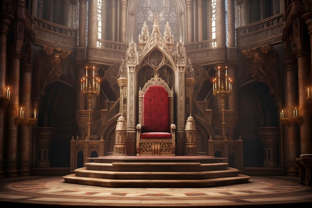 Palace throne room architecture building worship. AI generated Image by rawpixel.