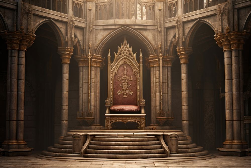 Palace throne room furniture chair spirituality. 